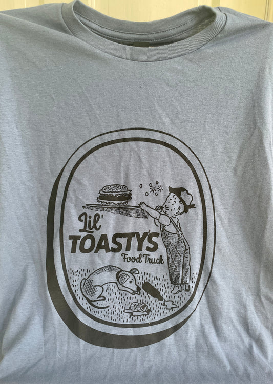 Lil’ Toasty’s t-shirt